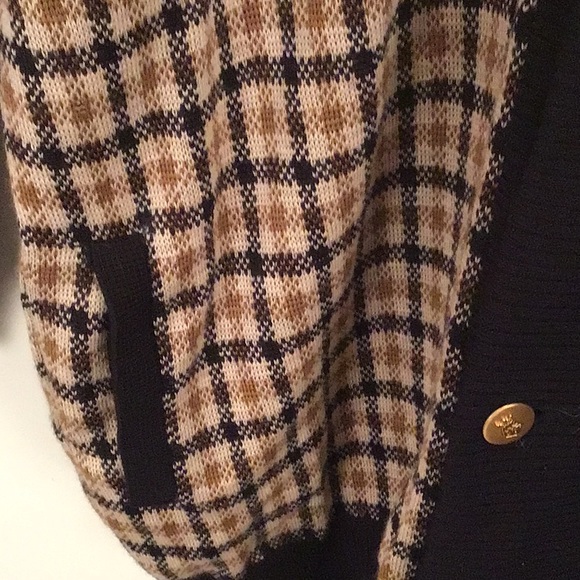 Aquascutum London knit shawl collar cardigan jacket. No size. Fits XL - Picture 3 of 5